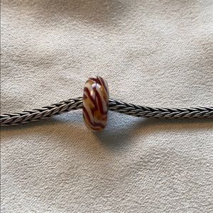Clear Brown Braid Trollbead (Retired)